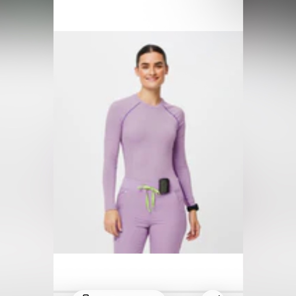 Figs Lavender Long  Sleeve Top size XS